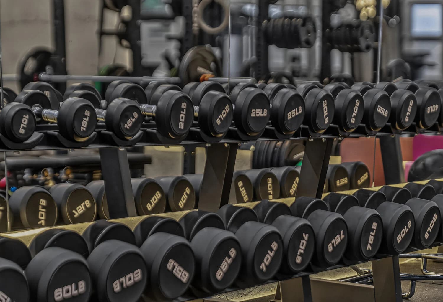 Full dumbbell wall